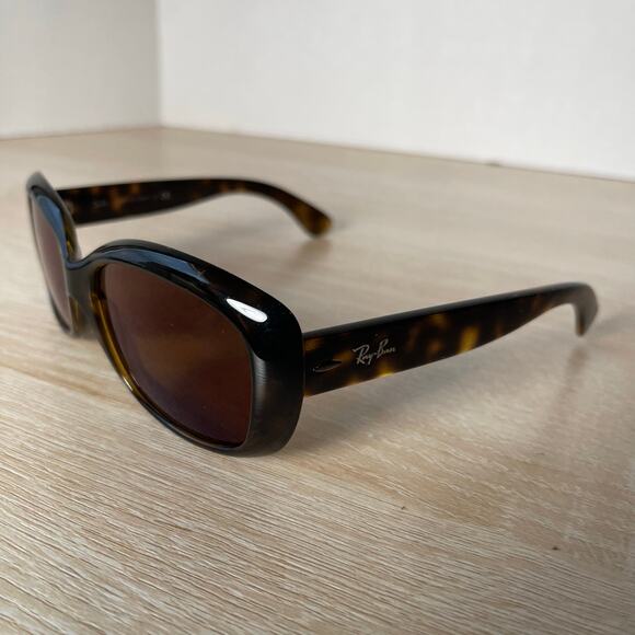 Ray-Ban JACKIE OHH RB4101 710 Cat Eye Tortoise Italy FRAMES ONLY 58-17-135 - Picture 3 of 8